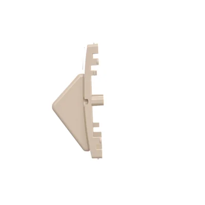Abdeckung der Telefonbuchse auf Keystone schräg. Einbau des Schraubsockels für die beige Box