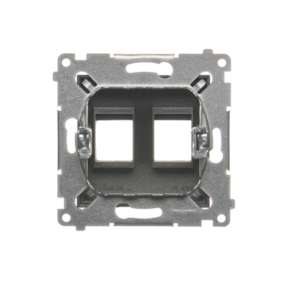 Abdeckung für Datenkommunikationsbuchsen am Keystone Flat Double (Modul), anthrazit (metallic)