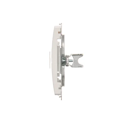 Abdeckung für Datenkommunikationssteckdosen auf Keystone Flat Double White