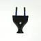 Abnehmbarer Flachstecker, 2,5 A/250 V, Klasse II-Isolierung. SCHWARZ