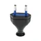 Abnehmbarer Flachstecker, 2,5 A/250 V, Klasse II-Isolierung. SCHWARZ