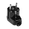 Abnehmbarer Winkelstecker Uni-SCHUKO 2p+Z 16A 250V WT-16U schwarz