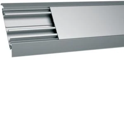 Above-floor trunking 4 chambers, 18x125 mm aluminium