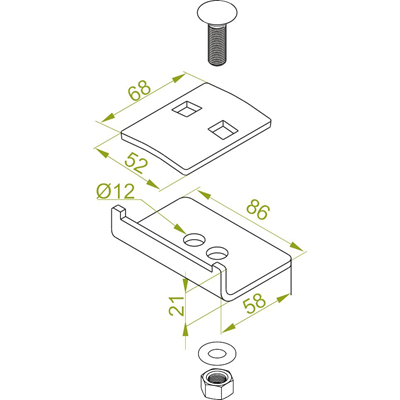 Abrazadera de escalera