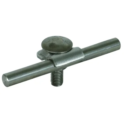 Abrazadera de sujeción para cables de 6-10 mm de diámetro, con tornillo de cabeza abocinada y tuerca M10, acero inoxidable KB 6.10 FRM10X35 V2A