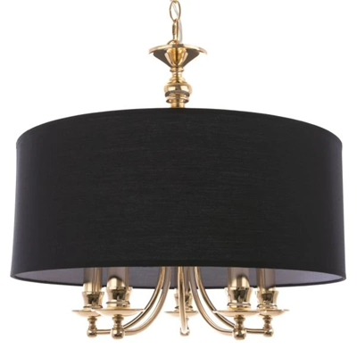 ABU DHABI Pendant lamp E14 IP20 black and gold