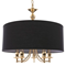 ABU DHABI Pendant lamp E14 IP20 black and gold