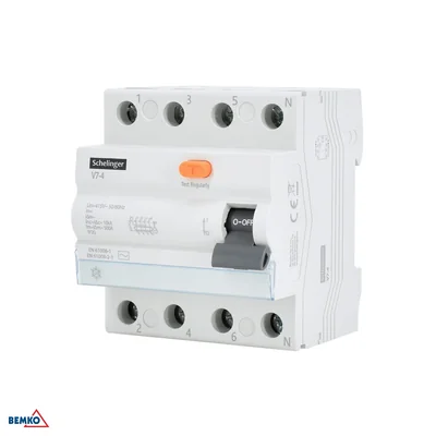 AC 4P 63A 30mA Fehlerstromschutzschalter Schelinger