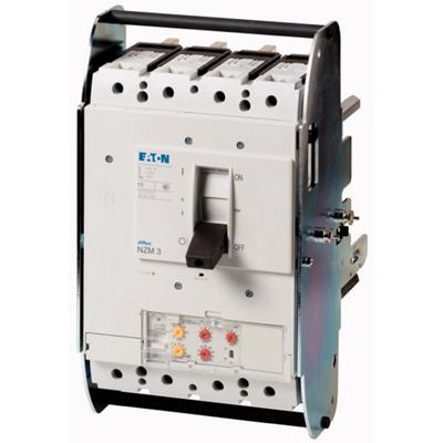 AC breaker, 4-pole, 400A, 150kA, installation, cable, selective and generator protection, plug-in