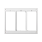 Accessory frame S500 3-module spare pure white