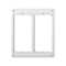 Accessory frame SIMON 500 2×S500 pure white spare