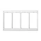 Accessory frame SIMON 500 4×S500 pure white spare