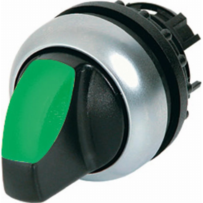 Accionamiento por interruptor iluminado con retorno por resorte, 2 posiciones, verde M22-WLK-G