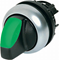 Accionamiento por interruptor iluminado con retorno por resorte, 2 posiciones, verde M22-WLK-G