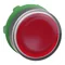 Accionamiento por pulsador, iluminado, LED, rojo