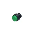Accionamiento saliente e iluminado sin retorno automático, tipo PUSH-PUSH, verde 627/WLP