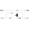 Achteckige Brandschutzdose E90 mit Sicherung 0,375A 3x2x4mm2 115x28x123mm rot