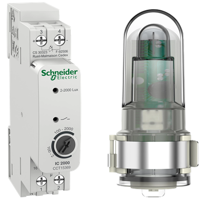 Acti9 IC2000 analog twilight switch 1-channel 2-2000 lux indoor sensor