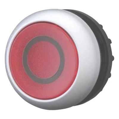 Actionneur à bouton-poussoir lumineux, rouge O, M22-DRL-R-X0