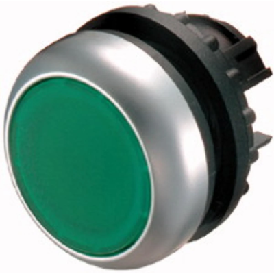 Actuador de botón iluminado, verde, M22-DL-G