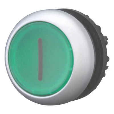 Actuador de botón iluminado, verde, M22-DL-G-X1
