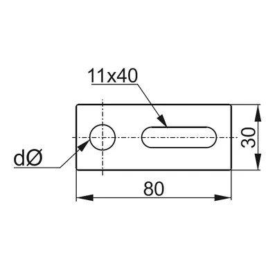 AD11E Mounting adapter sheet thickness - 5 mm