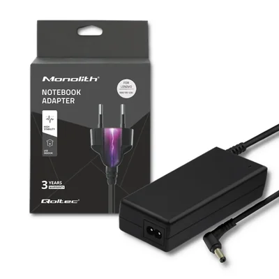 Adaptador de corriente Qoltec para portátil Lenovo 90W | 19V | 4.9A | 5.5*2.5 | + Cable de alimentación