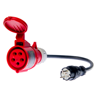 Adaptador de enchufe trifásico 32A