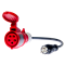 Adaptador de enchufe trifásico 32A
