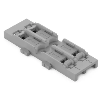 Adaptador de montaje bidireccional para conector de instalación en línea 221; gris 221-2522