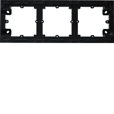 Adaptador de montaje en superficie Lumina Intense de 3 vías, negro