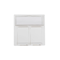 Adaptador MMC 45x45 para módulos keystone 2xRJ45