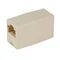 Adaptador modular con carcasa de plástico para 2 conectores RJ45 UTP