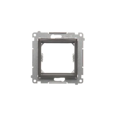 Adaptador Simon 54 WMDZ-74x3xx-046 para accesorios estándar de 45 × 45 mm; marrón mate *Para tomas de comunicación de datos Simon Connect