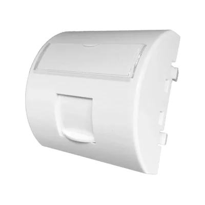 Adaptateur 45x45 1xRJ45 avec cache-poussière (convexe arrondi) ALANTEC