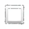 Adaptateur (adaptateur) pour accessoires standard 45x45 mm. Fixation au boîtier avec clips et vis, blanc
