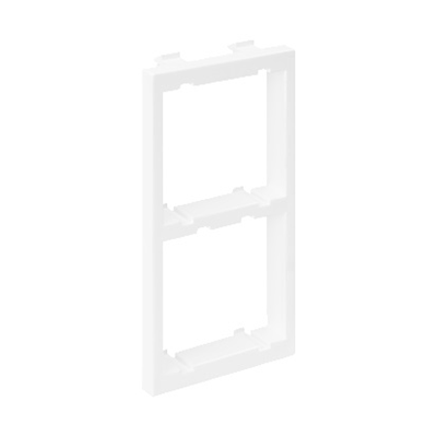 Adaptateur CIMA pour 2 modules K45 (45x45mm) verticalement, blanc pur