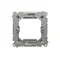 Adaptateur pour accessoires standard 45x45 mm inox (métallique)