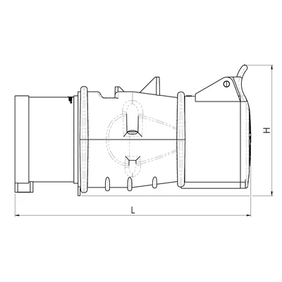 Adaptateur secteur 32 A/5 broches + prise 16 A/5 broches