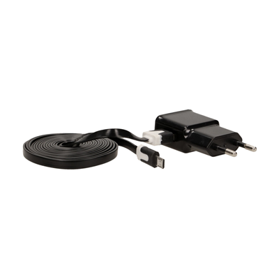 Adaptateur secteur avec prise Micro USB pour chargeur OR-AE-1367, DC5V, 2A noir