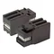 Adaptateur USB 2.0 Type A-A Keystone Snap-In Noir