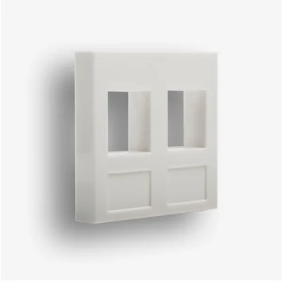 Adapter 45x45 2xRJ45, 12, biały