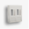 Adapter 45x45 2xRJ45, 12, white