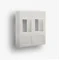 Adapter 45x45 2xRJ45, 12, white