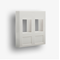 Adapter 45x45 2xRJ45, 12, white
