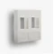 Adapter 45x45 2xRJ45, 12, white