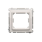 Adapter (adapter) for 45x45 mm standard accessories. Mounting to the box with clips and screws, white