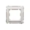 Adapter (adapter) for 45x45 mm standard accessories. Mounting to the box with clips and screws, white