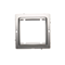 Adapter (Adapter) für 45 × 45 mm Standardzubehör. Montage am Schraubkasten; silber matt