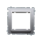 Adapter for standard accessories 45x45 mm inox (metallic)